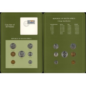 Republika Południowej Afryki, zestaw 7 monet RPA, 1985-1986, Pretoria