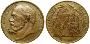 Niemcy, próbne moneta o nominale 3 marek, 1913