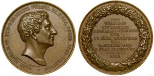 Germany, 50th anniversary of the appointment of Alexander, Baron von Vrints-Berberich as Postmaster General, 1835