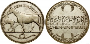 Nemecko, medaila Ríšskeho združenia pre chov a testovanie nemeckých koní, 1923