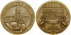 Italien, Medaille zum Gedenken an die Restaurierung des Glockenturms der Markuskirche in Venedig, 1912