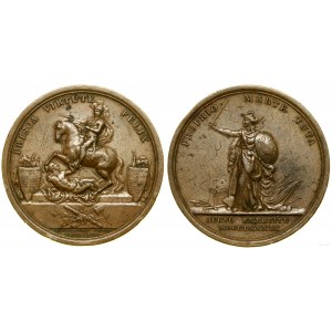 Polen, Medaille zum Gedenken an die Vergrößerung der polnischen Armee und die Errichtung des Denkmals für Jan III. Sobieski, 1789