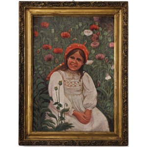 GIRL IN A FIELD OF POPPIES, 1948