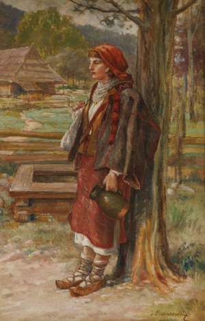 Juliusz MAKAREWICZ, HUCUŁKA Z DZBANEM, 1923