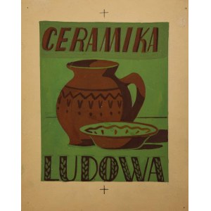 Karol KOSSAK, CERAMIKA LUDOWOWA akvarel, papír; 20 x 16 cm