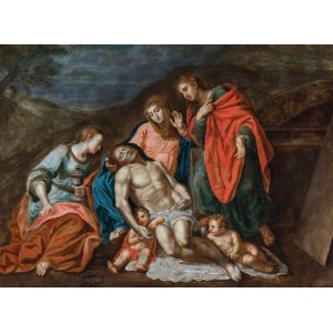 Talianske zobrazenie Krista od ANNIBALE CARRACCIHO, polovica 17. storočia.