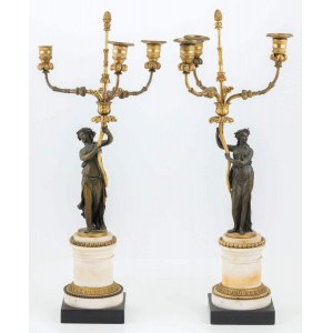 A Pair of Candelabra, mid-19th century.