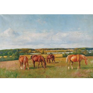 Niels Peter CHRISTIANSEN, Koně na pastvině