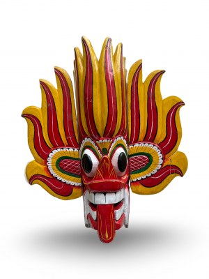 Dřevěná maska, dekorativní, Srí Lanka, 20. století.
