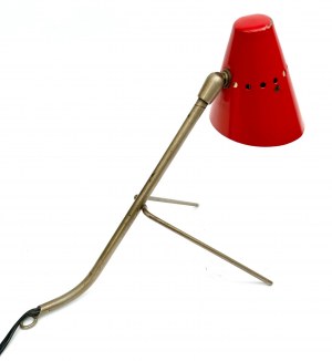 Desk lamp. Capital Metal Works No. 2 in Warsaw. Designed by Apolinary Galecki. 1963, Poland.