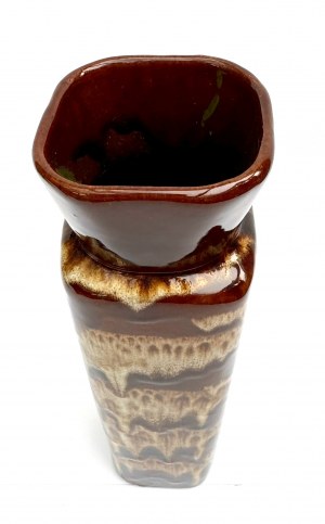 Ceramic vase, mashable. Reflex craft cooperative, 1970s, Poland.