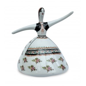 Figurine en porcelaine représentant une danseuse. Fabrique de porcelaine Bogucice, années 1970, Pologne.