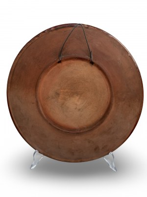 Dekorativní talíř, keramika, družstvo 