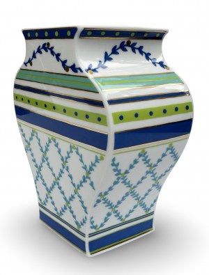 Rosenthal-Vase von Tadao Amano, entworfen von Guild Kusumam. 1980, Deutschland.