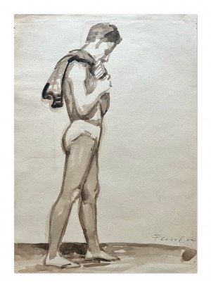 Wojciech FANGOR (1922-2015), Two-sided sketch