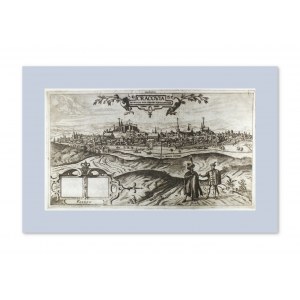Andrzej PIETSCH (1932-2010), View of Krakow according to Houfnagel's etching of 1617