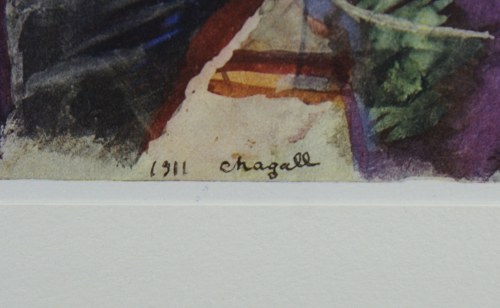 Marc CHAGALL (1887-1985), Schofar trąbacz 1911 rok