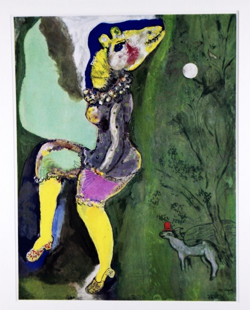 Marc CHAGALL (1887-1985), Dziewczyna z cyrku z głową wilka, 1912 rok