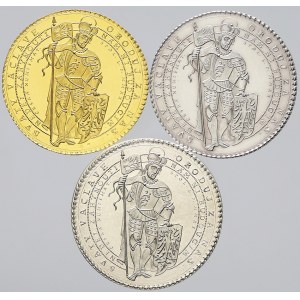 Medaglie - ČNS, Quartier generale, Set di 3 medaglie commemorative della peste per la pandemia di Covid 19 (2020)