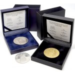 Medaile - ČNS, ústředí, Sada 3 upomínkoých „morových“ medailí na pandemii Covid 19 (2020)