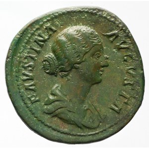 Roma - Impero, Faustina II (+176). Sesterzio. Fecunditas