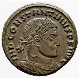 Řím - císařství, Constantinus I. Veliký (306-337). AE3. SOLI INVICTO COMITI. Aquileia