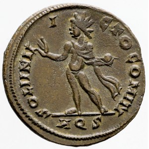 Řím - císařství, Constantinus I. Veliký (306-337). AE3. SOLI INVICTO COMITI. Aquileia
