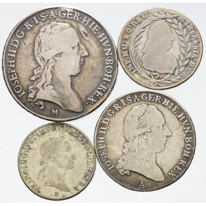 Konwoluty monet władców habsburskich, Konwoluty srebrnych monet z XVIII i XIX wieku.