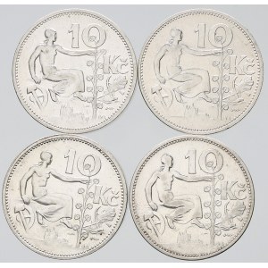 ČSR 1918 - 1938, 10 Kč 1930, 1932 (3x)