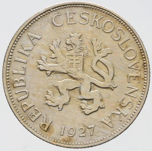 ČSR 1918 - 1938, 5 Kč 1927