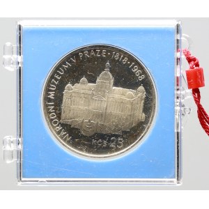 Pamětní mince ČSR - ČSSR - ČSFR - ČR, 25 Kčs 1968 Národní muzeum