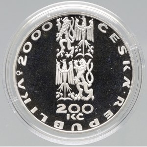 Pamätná minca Československo - Československo - Česká republika, 200 Kč 2000 Začiatok nového tisícročia