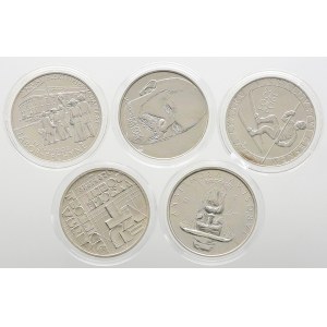 Pamětní mince, 200 Kč 2003 Tábor-Bechyně (s kartou), Svaz lyžařů (s kartou), Vrchlický, Thomayer, 1999 VUT