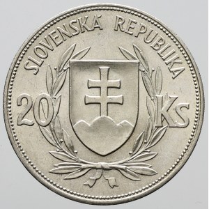 Slovenský štát 1939 - 1945, 20 Ks 1939 Tiso