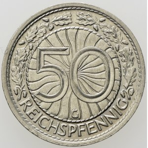 Výmarská republika, 50 pfennig 1938 G