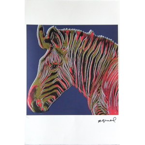 Andy Warhol(1928-1987), Zebra ze série Ohrožené druhy