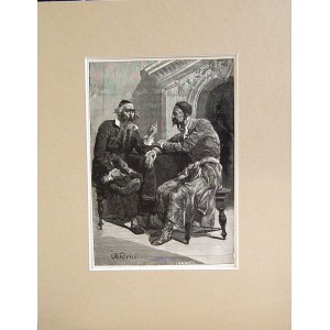 Elwiro Andriolli(1836-1893),Narada Hersza Ezofowicza z Butrymowiczem,1888 z cyklu Meir Ezofowicz