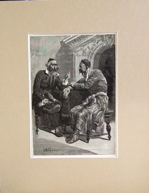 Elviro Andriolli(1836-1893),Hersh Ezofovich's consultation with Butrymovich,1888 from the series Meir Ezofovich