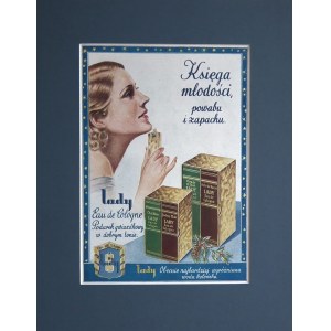 Il libro della giovinezza, del fascino e del profumo, pubblicità 1935.