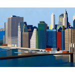 Małgorzata Sobińska (nata nel 1985, Częstochowa), Le icone culturali - Ponte di Brooklyn e Ponte di Manhattan, 2024