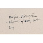 Martyna Luszczynska (b. 1997, Lodz), Rhythms of navy blue, 2024