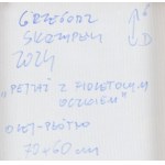 Grzegorz Skrzypek (nato nel 1970, Sosnowiec), Paesaggio con occhio viola, 2024