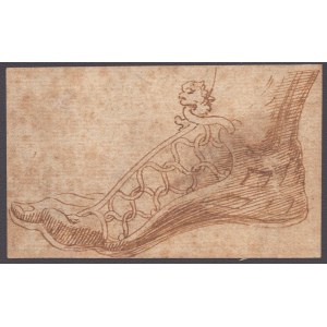 Štúdia pre sandál, florentská škola, 16. storočie