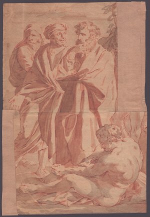 Study for Four Digures, Emilian school of the 17th century
