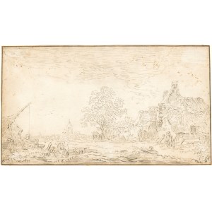Landschaft mit Häusern, 1631?
