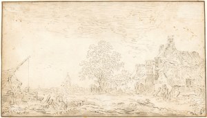 Krajobraz z domami, 1631?