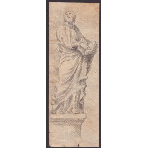 Studie für eine Figur mit Buch, venezianische Schule des 18. Jahrhunderts