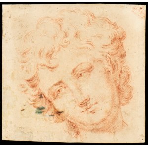 Study for a youth's head, Bolognese artist of the 18th century