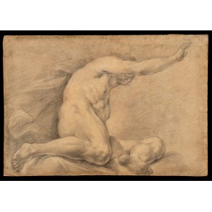 Study for a male nude with a cloak