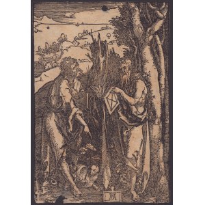 Albrecht Dürer (1471-1528). Der heilige Johannes der Täufer und der heilige Onuphrius